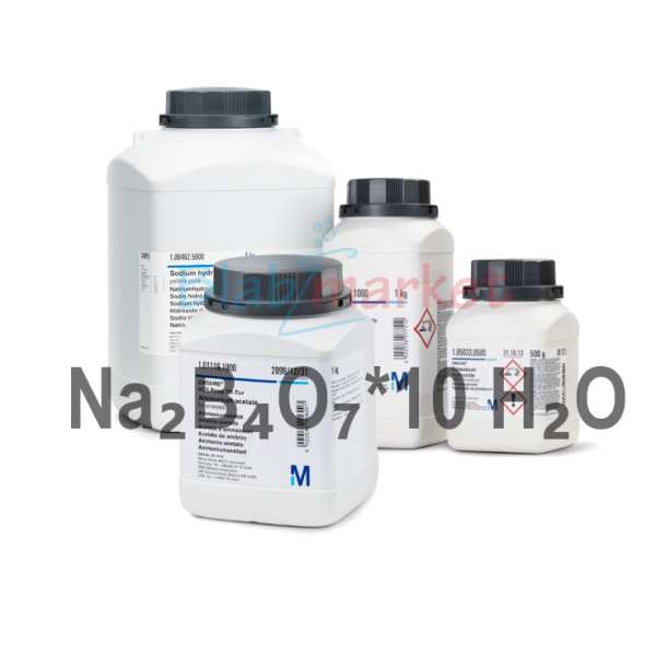 Sodyum Tetraborat Dekahidrat 1 kg- Sodium Tetraborate Decahydrate Extra Pure Ph Eur,Bp,Nf Merck 106303.1000