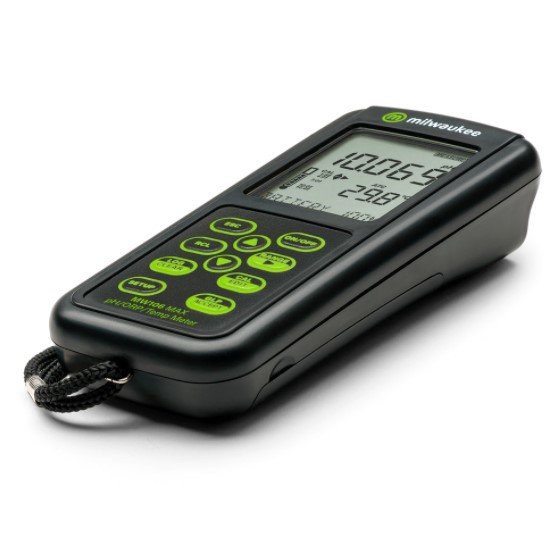 Milwaukee MW106 pH ORP Sıcaklık Ölçer - pH metre - IP67 USB