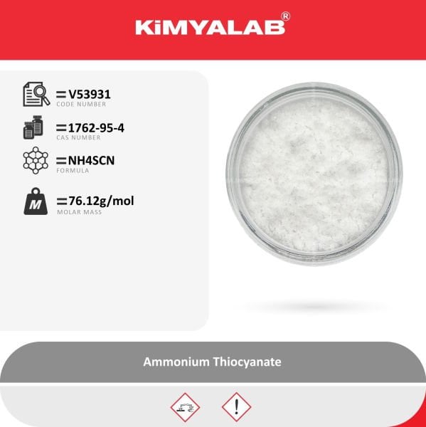 Kimyalab Amonyum Tiyosiyanat 1Kg - Ammonium Thiocyanate