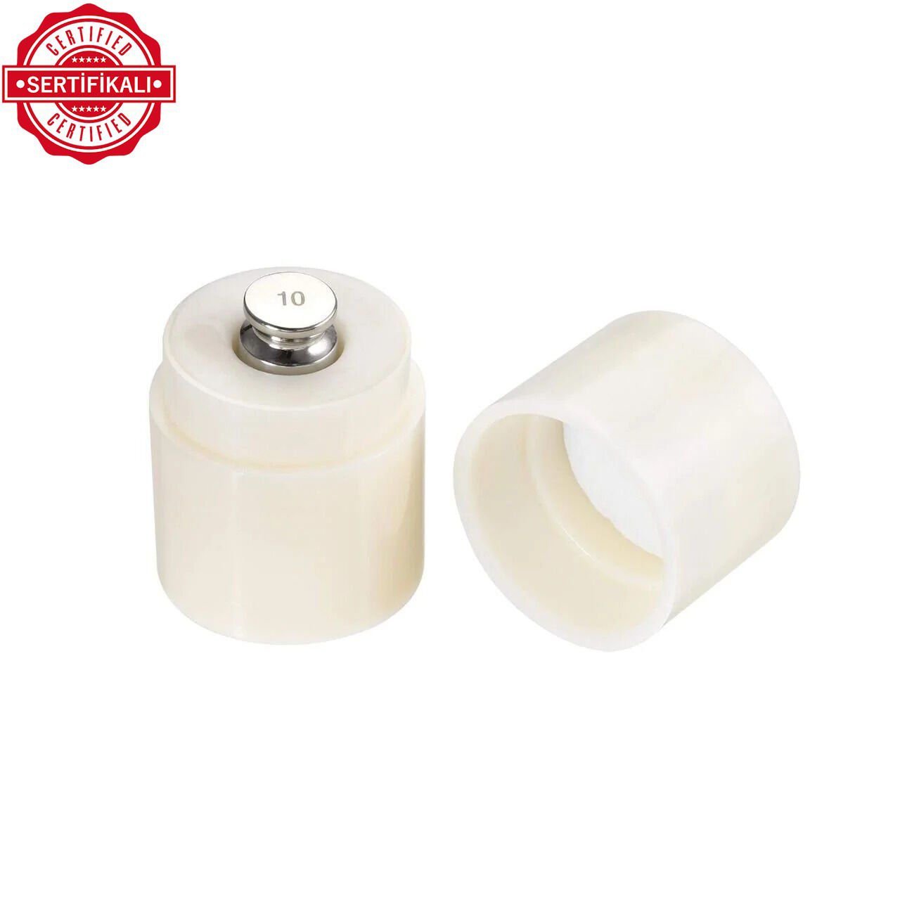 Borox Kalibrasyon Kütlesi 10g - Paslanmaz Çelik F1 Etalon Sertifikalı