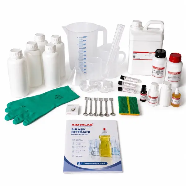 Kimyalab Eğitim Amaçlı Sıvı Bulaşık Deterjanı Yapım Kiti - 4 Kg Üretim Set
