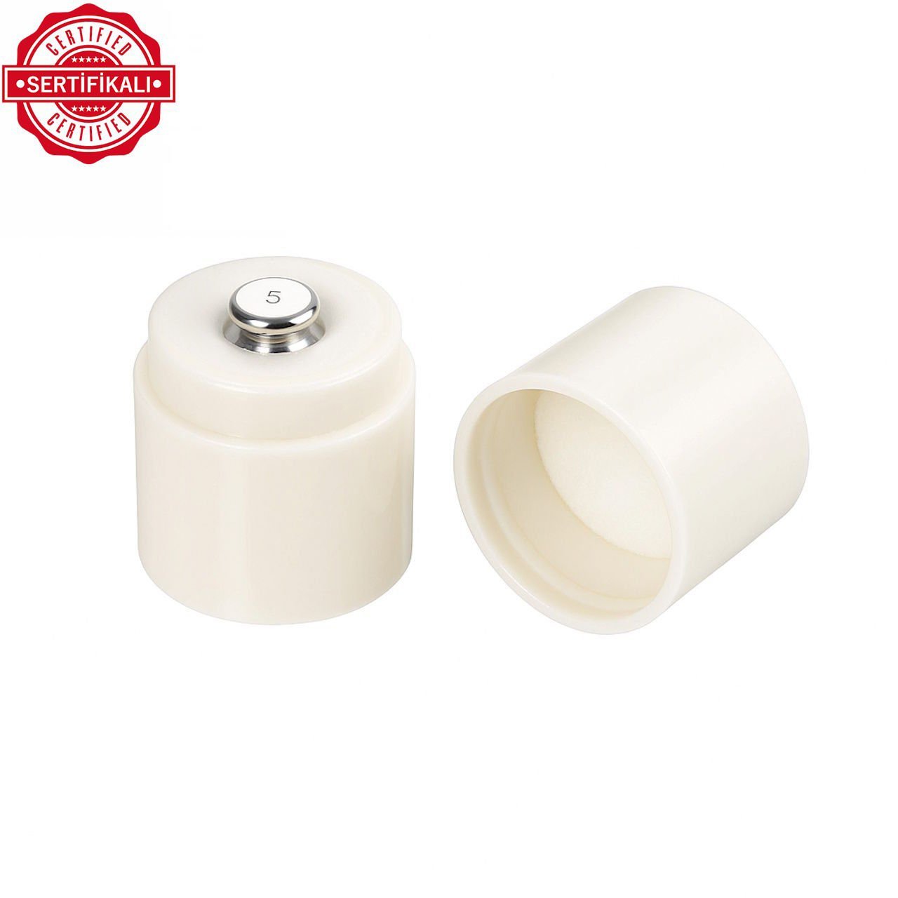 Borox Kalibrasyon Kütlesi 5g - Paslanmaz Çelik F1 Etalon Sertifikalı