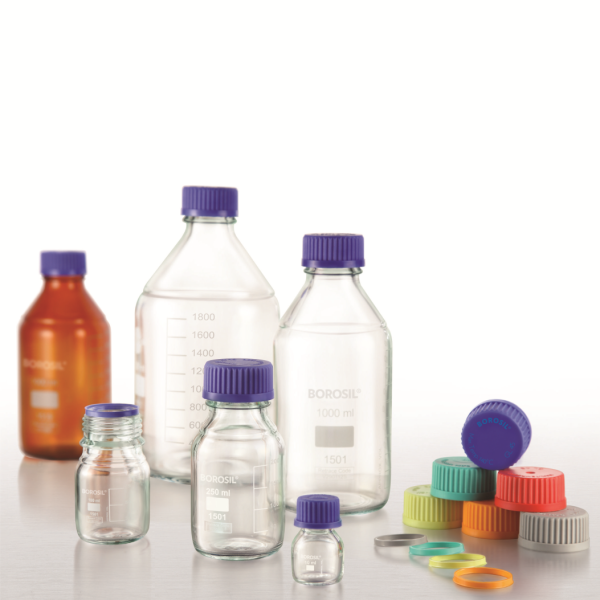 Borosil Cam Otoklav Şişe 100 ml - Vida Kapaklı Boş Şişe