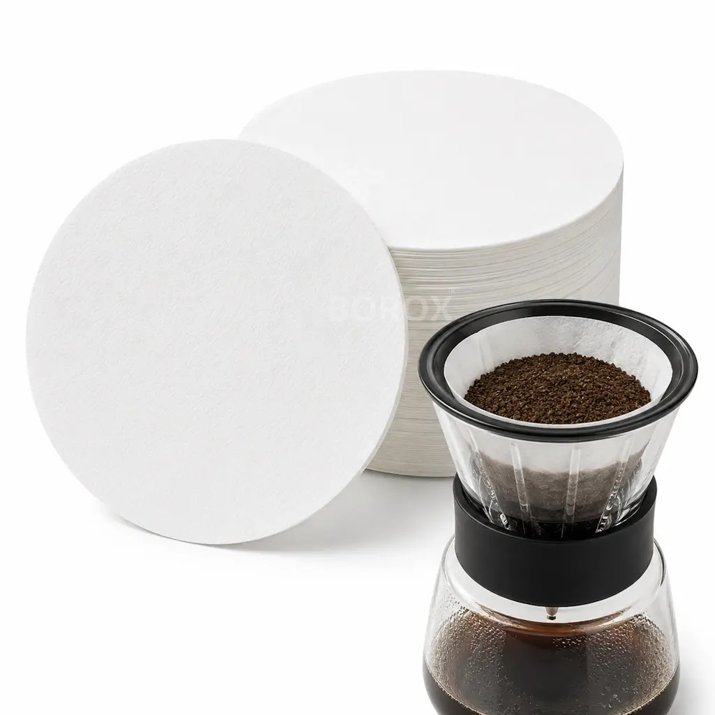 Borox Kahve Filtre Kağıdı 6 cm - Kağıt Filtre - Kahve Süzme Kağıdı - 100 Adet - Cold Drip Kağıdı
