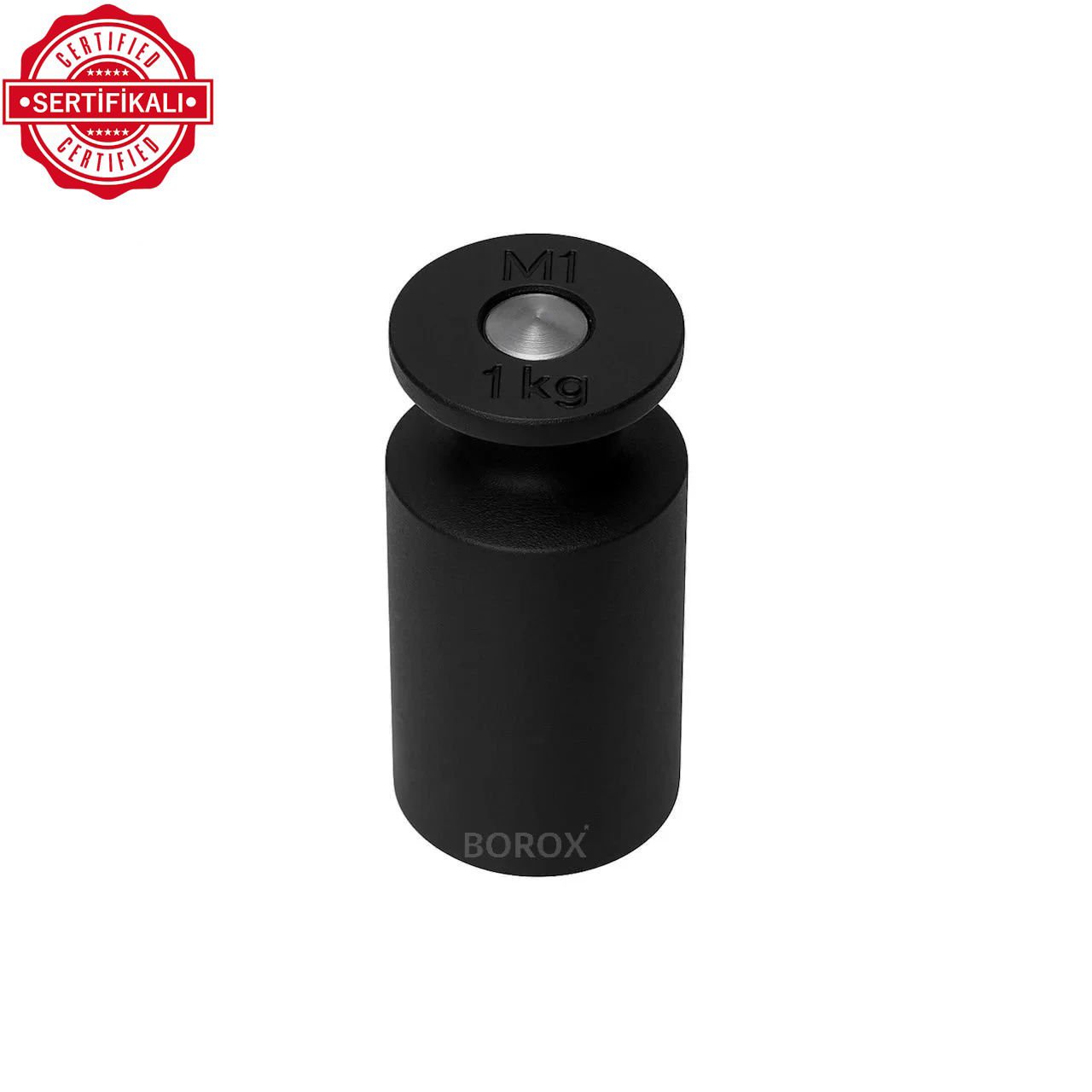 Borox Kalibrasyon Kütlesi 1kg Dökme Demir M1 Etalon Ağırlık Sertifikalı