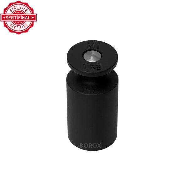 Borox Kalibrasyon Kütlesi 1kg Dökme Demir M1 Etalon Ağırlık Sertifikalı