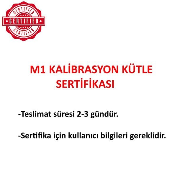 Borox Kalibrasyon Kütlesi 2kg Dökme Demir M1 Etalon Ağırlık Sertifikalı