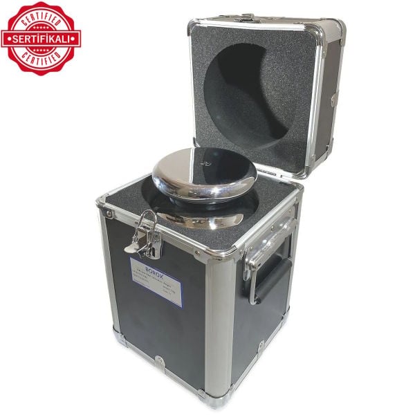 Borox Kalibrasyon Kütlesi 20kg - Paslanmaz Çelik F1 Etalon Sertifikalı