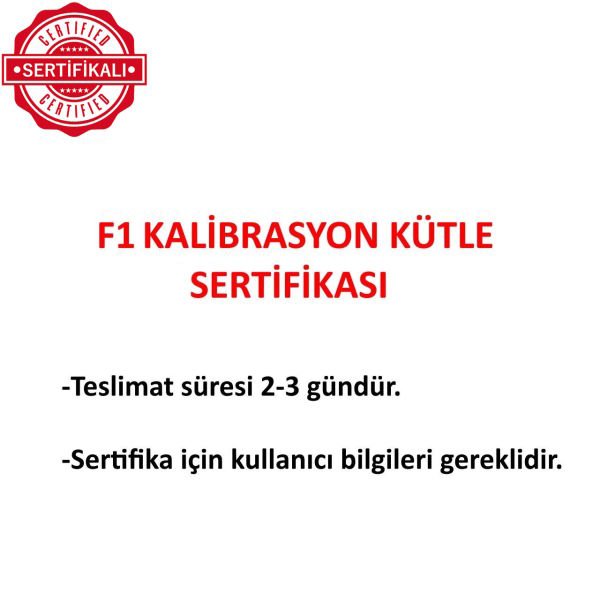 Borox Kalibrasyon Kütlesi 500mg - Paslanmaz Çelik F1 Etalon Ağırlık Sertifikalı
