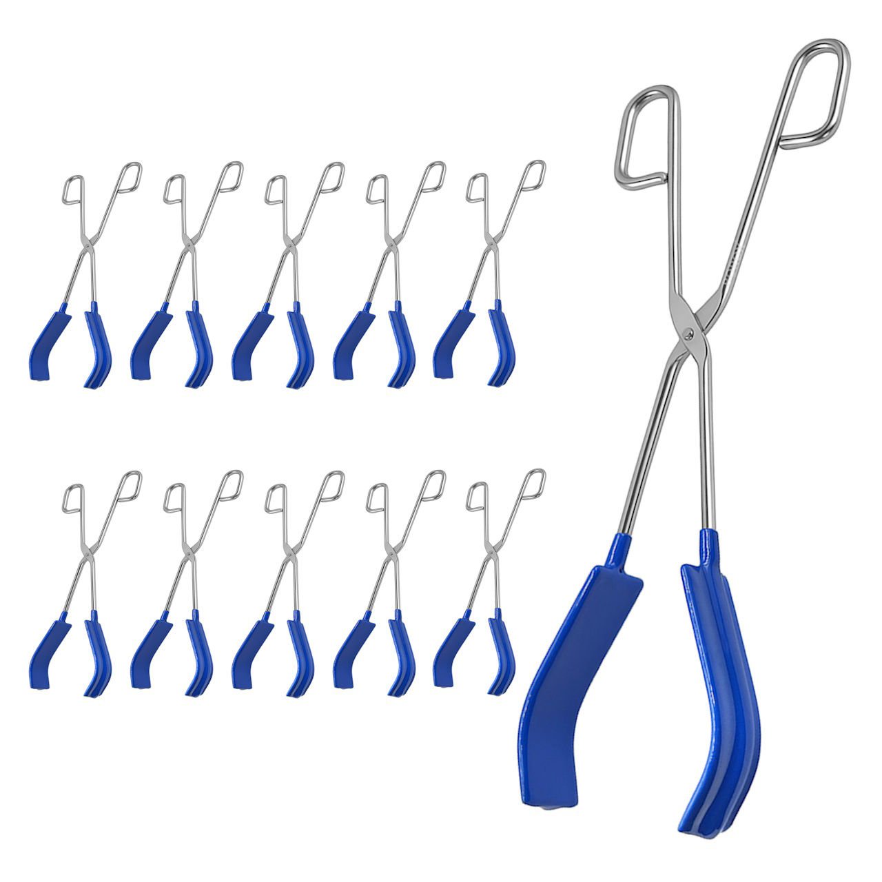 Borox Beher Maşası 330 mm - Paslanmaz Çelik - Beher Tutacağı PVC Kaplı - 10 Adet Toptan