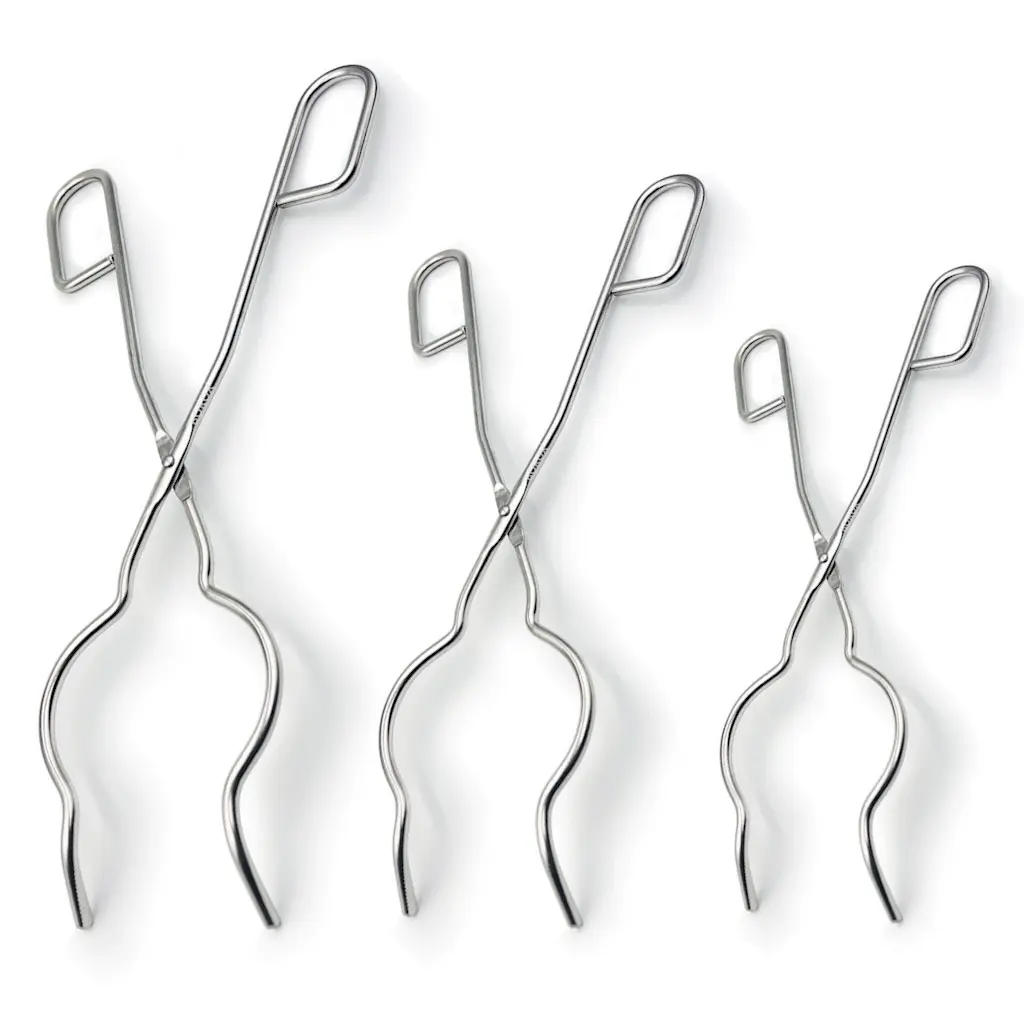 Borox Paslanmaz Çelik Kroze Maşası - Kroze Tutacağı - 3 Ölçü Set