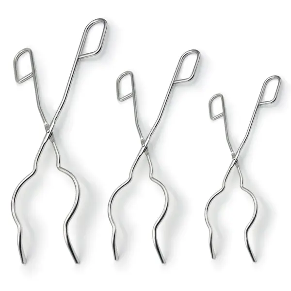 Borox Paslanmaz Çelik Kroze Maşası - Kroze Tutacağı - 3 Ölçü Set