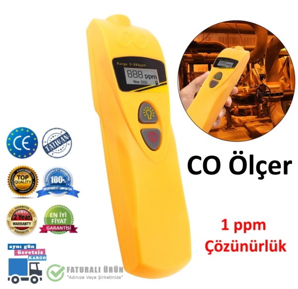 AZ 7701 Karbonmonoksit Ölçüm Cihazı - CO Metre CO Dedektörü