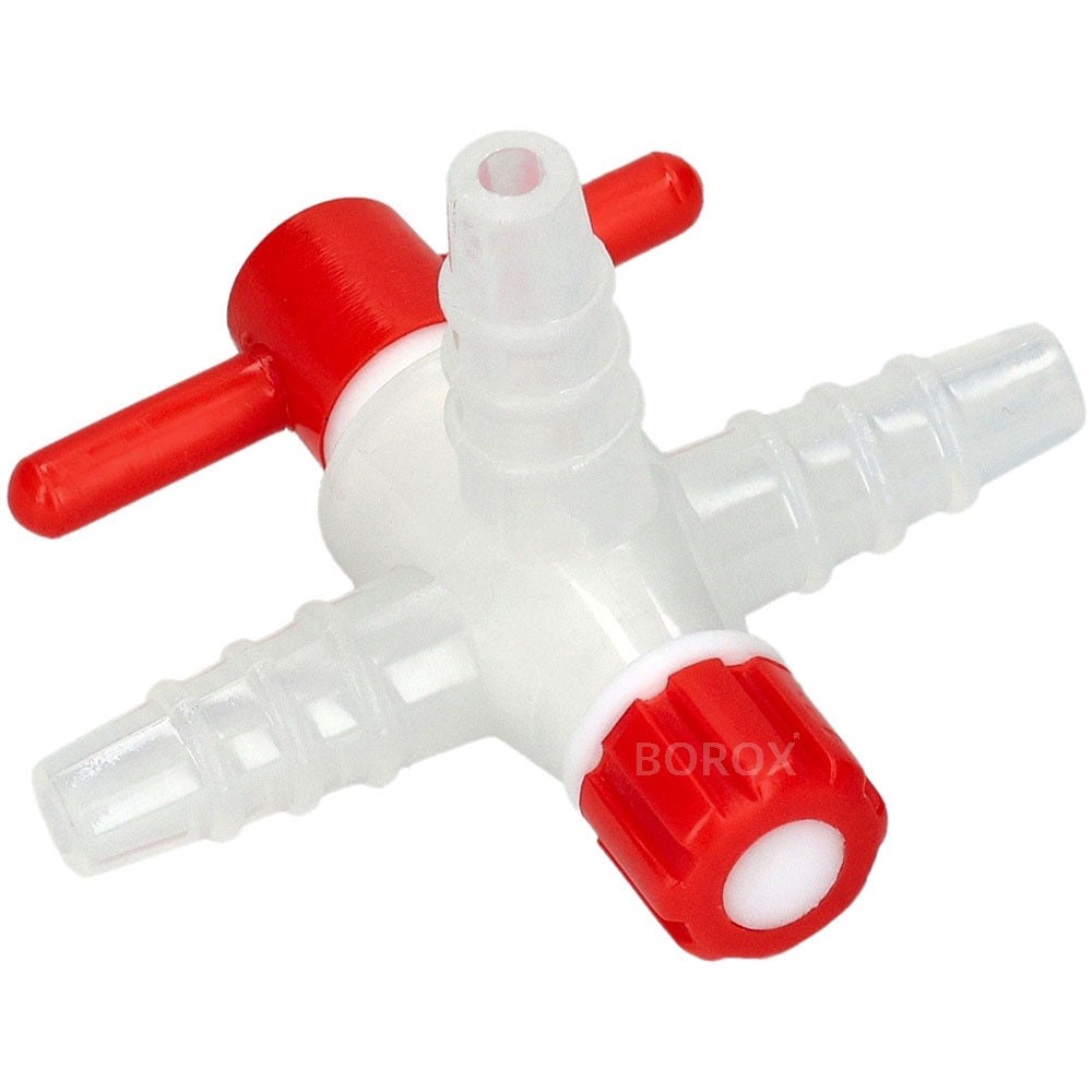 Borox 3 Yollu Musluk - PP Musluk Vanası - Valf - Stopcock