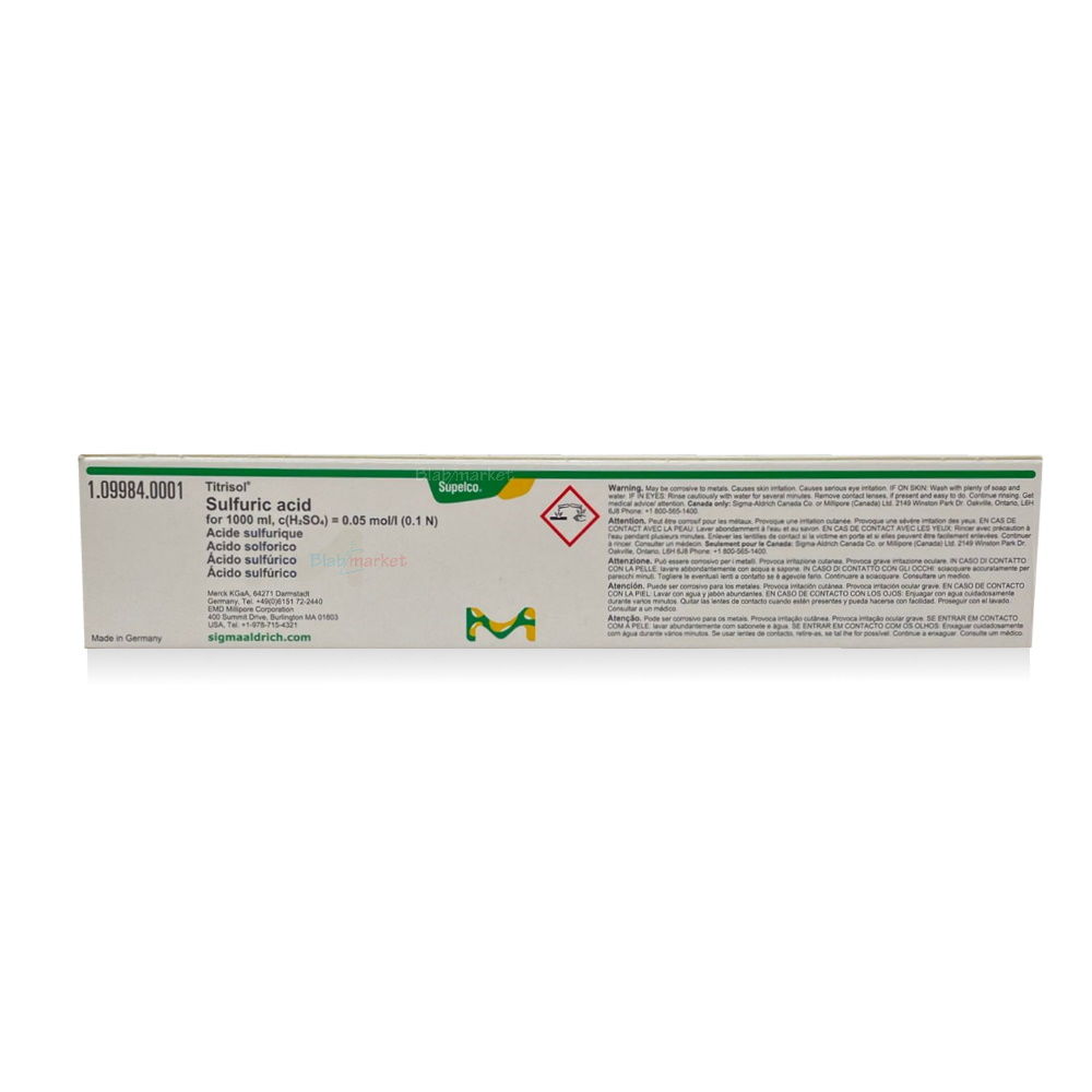 Merck 109984 Sülfürik Asit 1amp - Sulfuric Acid 0.05M-0.1 N