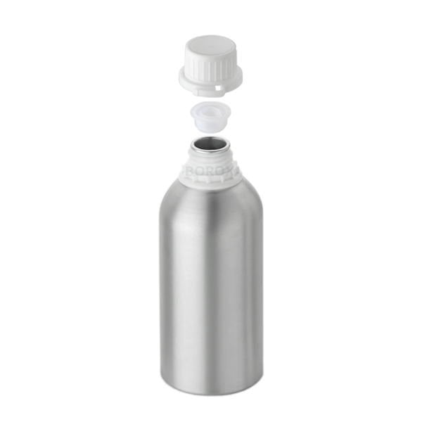 RIGU-31 Alüminyum Şişe 50 ml - Tıpalı ve Kapaklı Şişe Metal