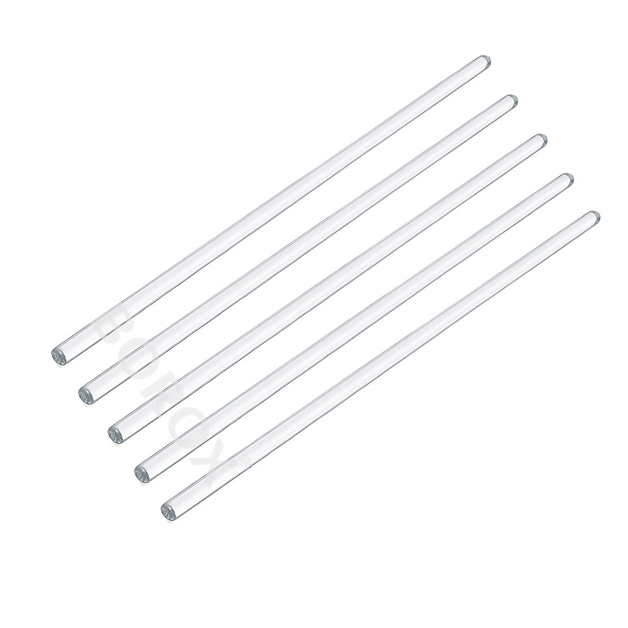 Borox Cam Baget 7x300 mm - İçi Dolu Çubuk Glass Stirring Bar