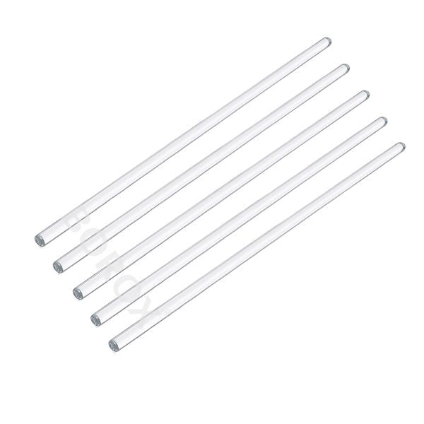 Borox Cam Baget 7x300 mm - İçi Dolu Çubuk Glass Stirring Bar