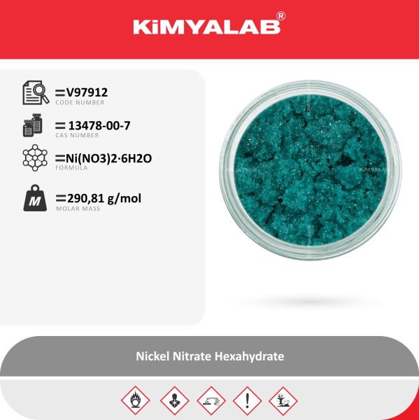Kimyalab Nikel Nitrat 500g - Nickel Nitrate Hexahydrate