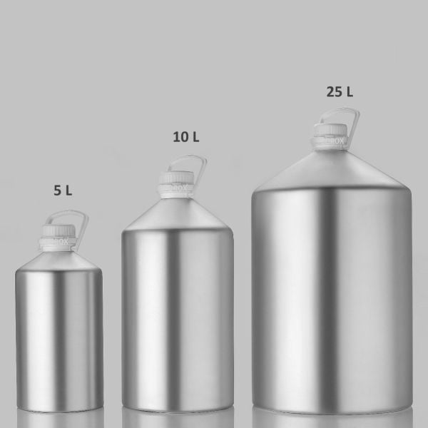 RIGU-60 Alüminyum Şişe 10L- Kulplu Tıpalı ve Kapaklı Şişe