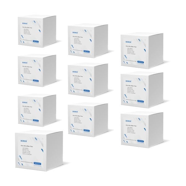 Borox Cam Elyaf Filtre 47mm - Mikrofiber Filtre Kağıdı - 1.2μm - 1000 Adet - 10 Kutu Toptan