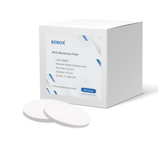 Borox MCE Membran Filtre - 0.22µm 47mm - 50 Adet/Paket - 10 Paket Toptan