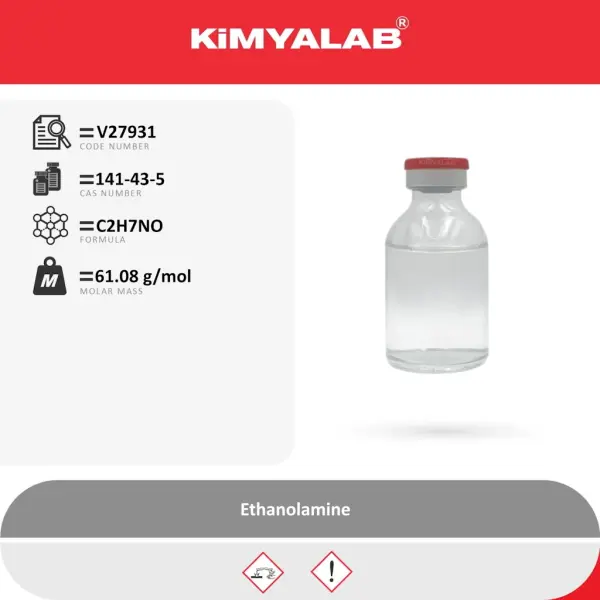 Kimyalab Monoetanolamin 500ml - Etanolamin - Monoetanolamine MEA - Ethanolamine