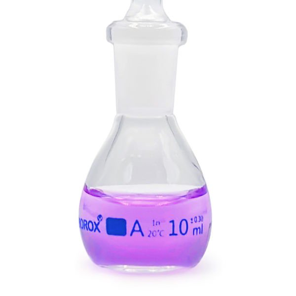 Borox Piknometre 10 ml - Kalibreli - Gay Lussac Tipi - Cam Kapiler Tıpalı - Class A Sertifikalı