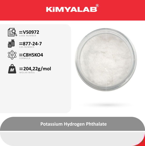 Kimyalab Potasyum Hidrojen Ftalat 100g - Potassium Hydrogen Phthalate
