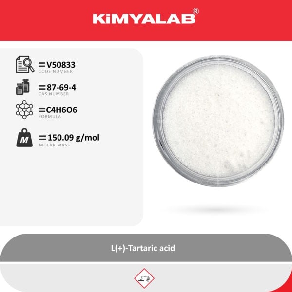 Kimyalab Tartarik Asit 500g - L-Tartaric Acid