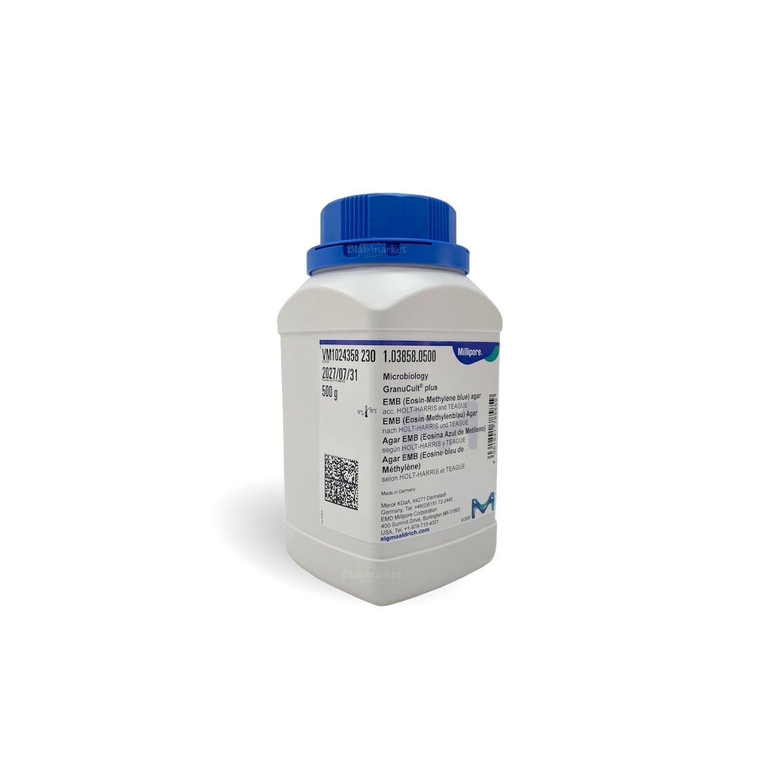 Merck 103858.0500 EMB Eosin Methylene Blue Agar 500 Gr-Paket