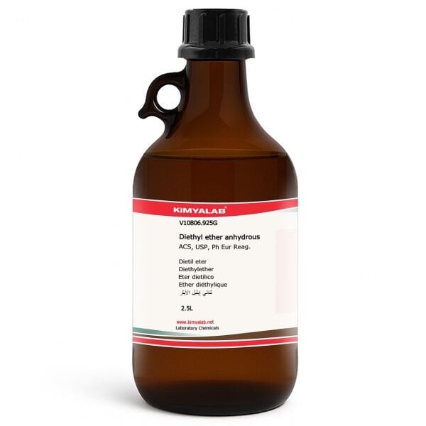 Kimyalab Dietil Eter 2,5L - Diethyl Ether Anhydrous