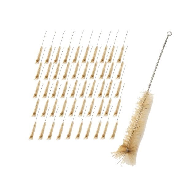 Laboratuvar Deney Tüp Yıkama Fırçası - Boy: 10cm - Orta Boy - 50 Adet