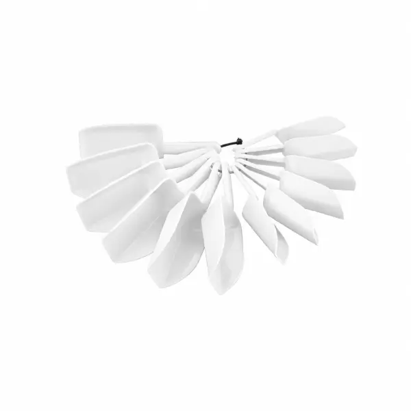 Borox Plastik Kürek - 12li Tartım Küreği - Numune Küreği Beyaz