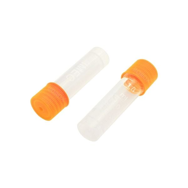 Cryo Tüp 2ml - Dıştan Vidalı Ayaklı Dibi Düz Nonsteril - 5000 Adet Toptan