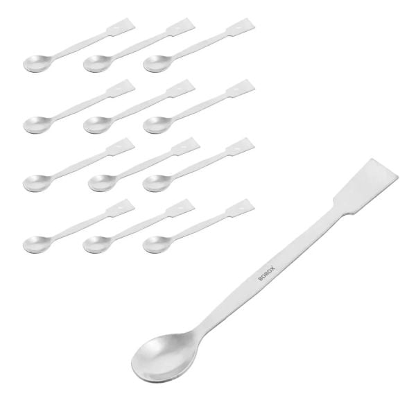 Borox Metal Spatül Makro 20 cm - Paslanmaz Çelik Spatula - 12 Adet Toptan