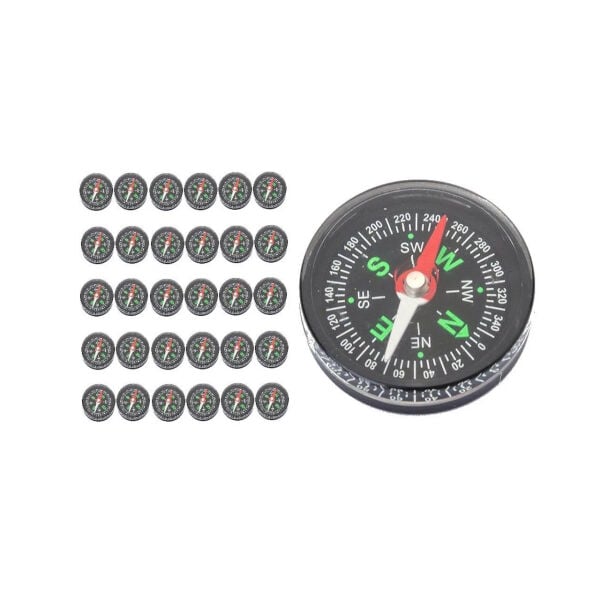 Borox Pusula - Mini Cep Pusulası - Sıvılı Pusula 40 mm - 30 Adet Toptan