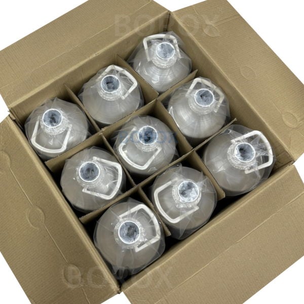 RIGU-60 Alüminyum Şişe 5L- Kulplu Tıpalı ve Kapaklı Şişe - 9 Adet-Koli Toptan