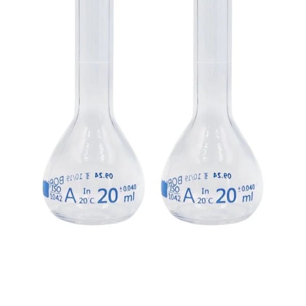 Borox Cam Balon Joje 20 ml - PP Tıpalı - Class A Sertifikalı - Cam Flask - 2 Adet/Kutu