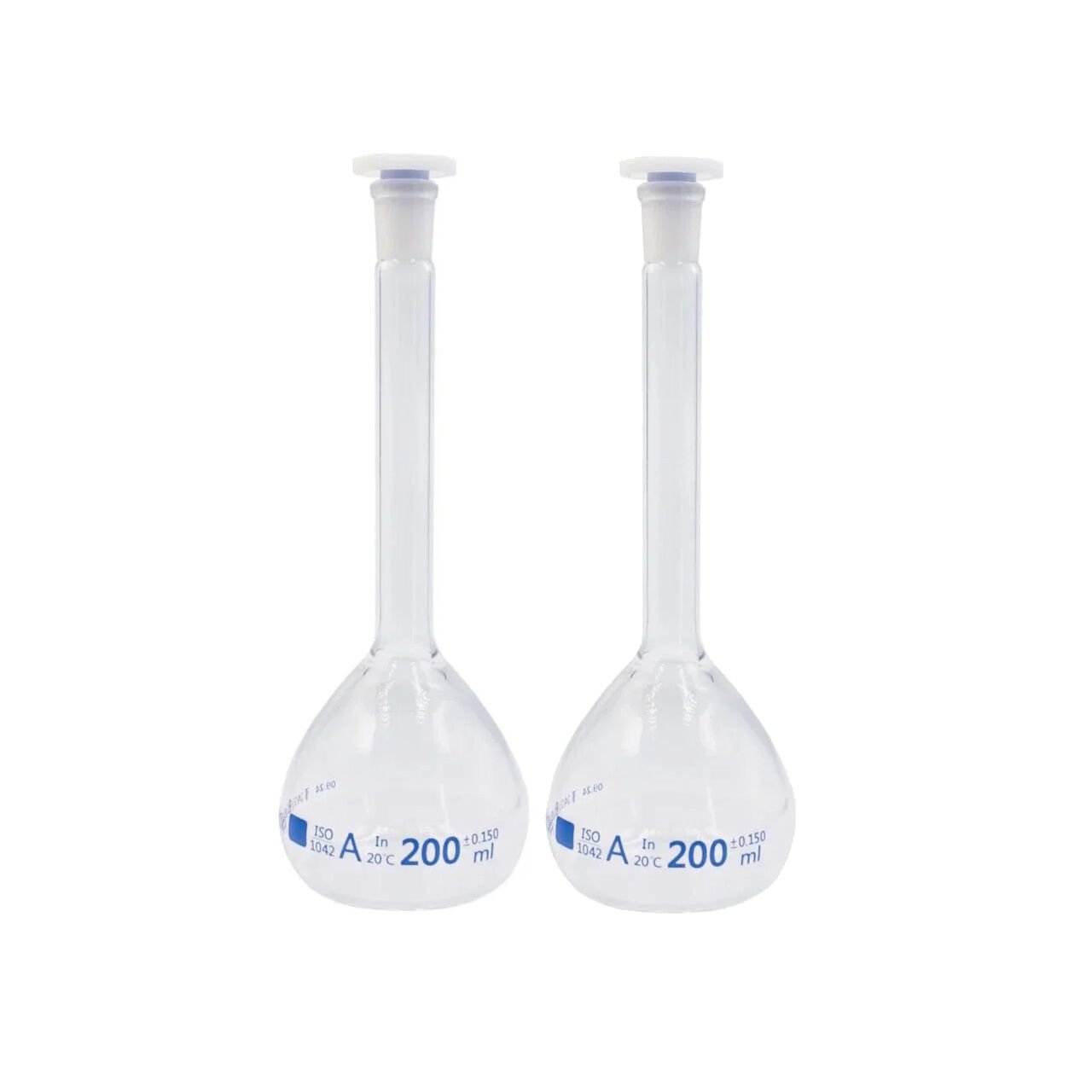 Borox Cam Balon Joje 200 ml - PP Tıpalı - Class A Sertifikalı - Cam Flask - 2 Adet/Paket