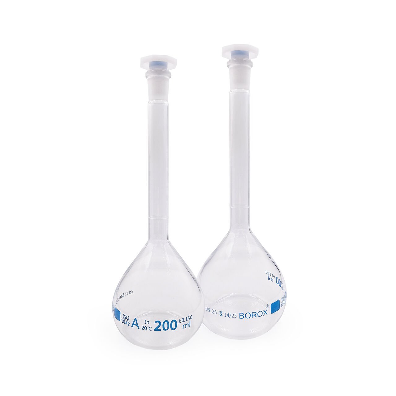 Borox Cam Balon Joje 200 ml - PP Tıpalı - Class A Sertifikalı - Cam Flask - 2 Adet/Paket