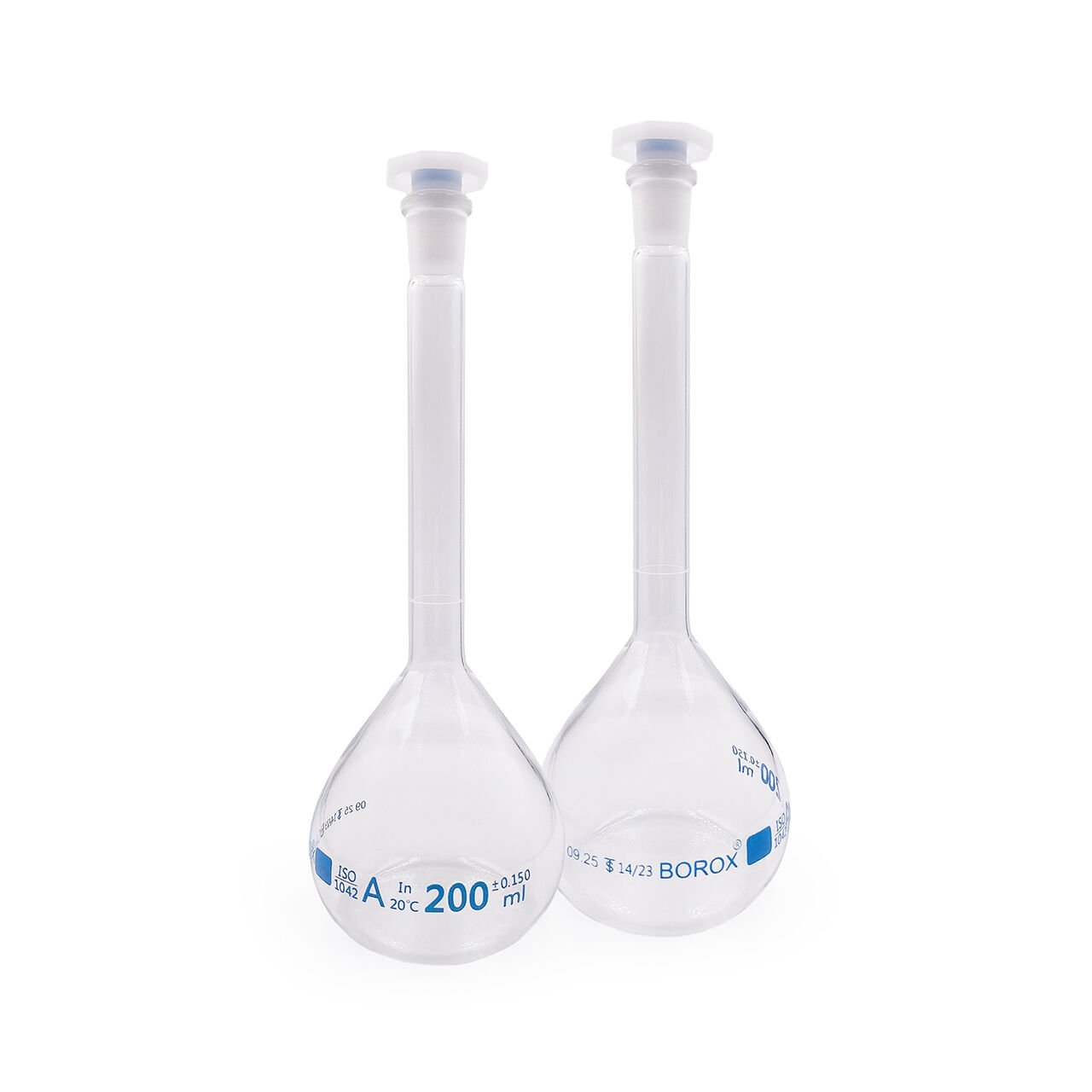 Borox Cam Balon Joje 200 ml - PP Tıpalı - Class A Sertifikalı - Cam Flask - 2 Adet/Paket