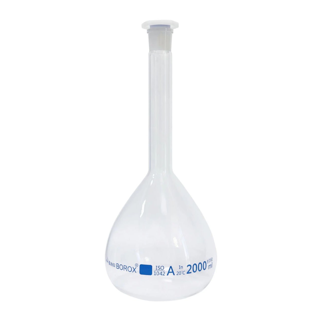 Borox Cam Balon Joje 2000 ml - PP Tıpalı - Class A Sertifikalı - Cam Flask