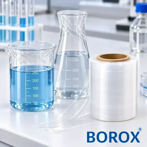 Borox Laboratuvar Streç Filmi - Şeffaf Film - 4 Ölçü Set