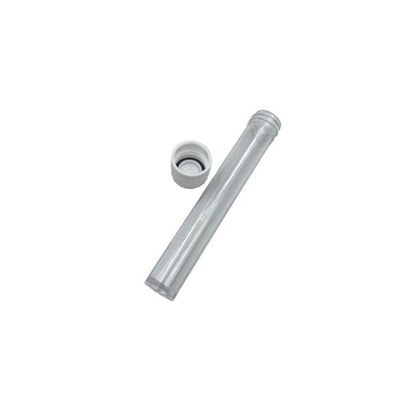 Borox Plastik Deney Tüpü 16x110mm Dibi Düz - Vida Kapaklı Contalı Test Tüp 100 Adet