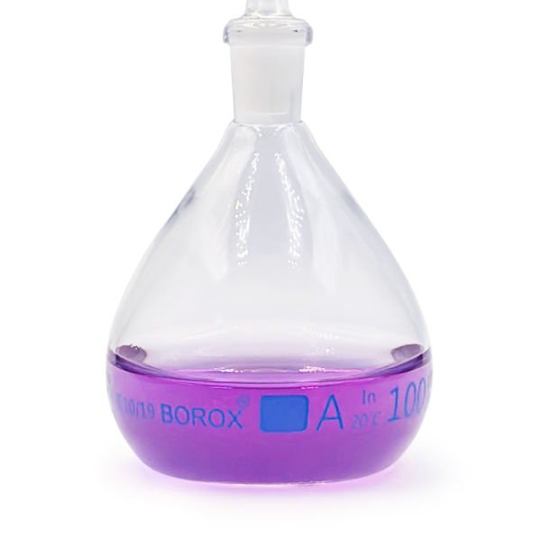 Borox Piknometre 100 ml - Kalibreli - Gay Lussac Tipi - Cam Kapiler Tıpalı - Class A Sertifikalı