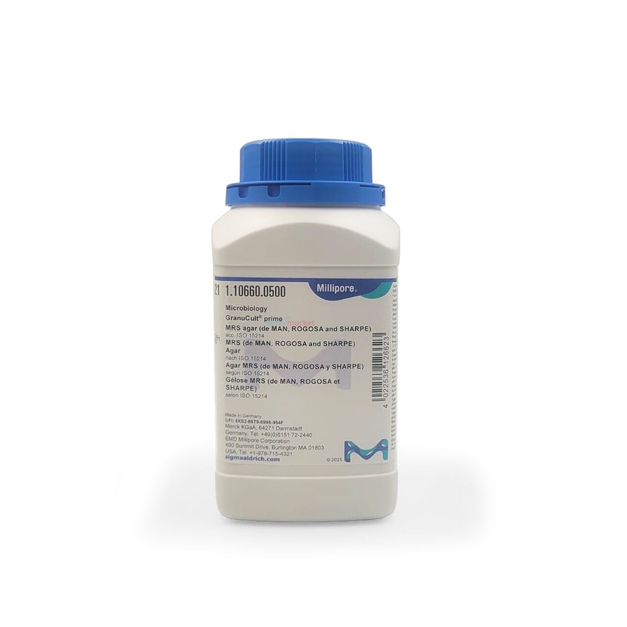 Merck 110660.0500 MRS Agar Lactobacillus Agar De Man Rogosa