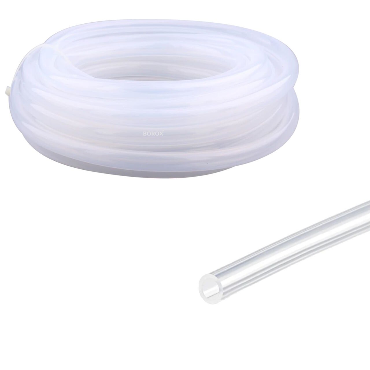 Borox Silikon Hortum 3x6 mm - Şeffaf 10 metre - Silicone Hose Platin