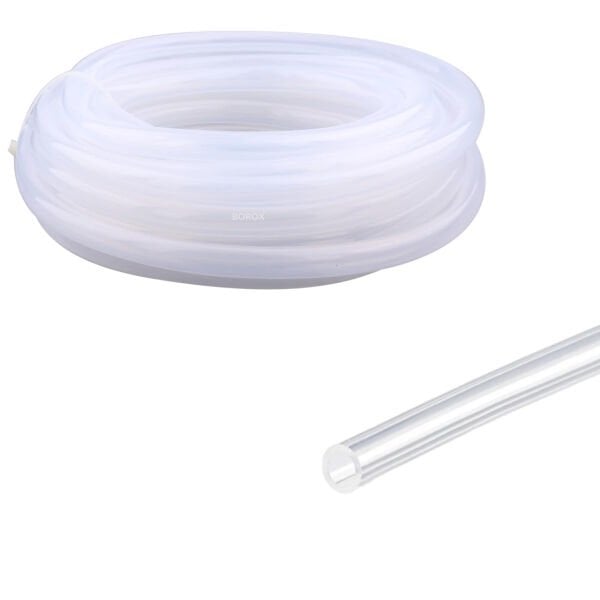 Borox Silikon Hortum 3x6 mm - Şeffaf 10 metre - Silicone Hose Platin