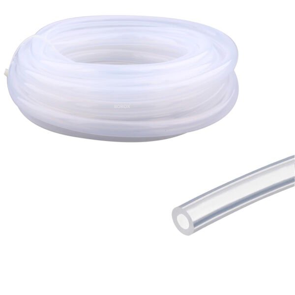 Borox Silikon Hortum 5x8 mm - Şeffaf 10 metre - Silicon Hose Platin